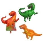 2 PCS Dinosaur Modeling Aluminum Foil Balloon Children Birthday Decoration Party Supplies Toy - Image 3