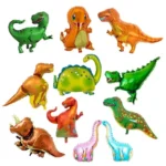2 PCS Dinosaur Modeling Aluminum Foil Balloon Children Birthday Decoration Party Supplies Toy - Image 5