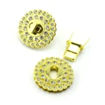 Handbag Hardware Accessories Lock Female Bag Diamond Round Lock - Image 3