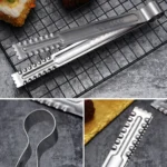 Stainless Steel Food Clip Bread Barbecue Clip Steak Buffet Clip, Size:9 inches - Image 5