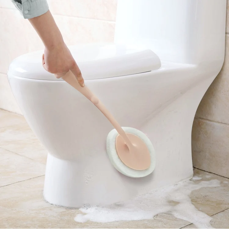 TBD095360501C_3.webp Hand-held Sponge Cleaning Tool Bathroom Ceramic Tile Kitchen Descaling Pot Brush Replaceable Sponge - Image 4