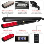 RUCHA Ultrasonic Infrared Hair Care Iron Straightener with Adjustable Upgraded LCD Display - Image 3