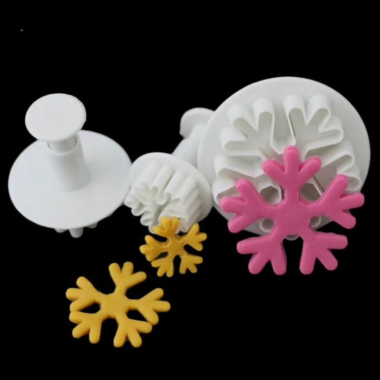 TBD0979082_1.webp 6 PCS Snowflake Spring Mould Fondant Cake Tool Biscuit Embossing Printing Mould DIY Baking Tools - Image 2