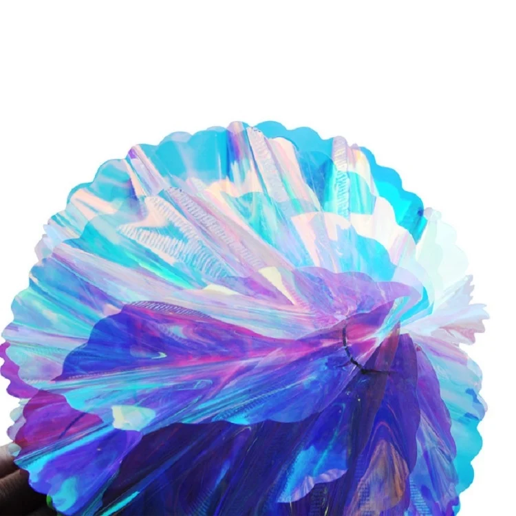 TBD098042601A_7.webp 2 PCS Neon Film Honeycomb Ball Ornaments Wedding Birthday Party Decoration Supplies - Image 8