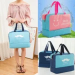 Fashion Men And Women Travel Waterproof Storage Bag Oxford Cloth Travel Bag Swimming Bag Beach Bag - Image 8