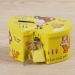 4 PCS Double Heart Cartoon Iron Creative Children Piggy Bank - Image 2