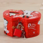 4 PCS Double Heart Cartoon Iron Creative Children Piggy Bank - Image 5