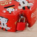 4 PCS Double Heart Cartoon Iron Creative Children Piggy Bank - Image 7