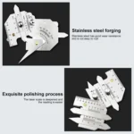 HJC40 Stainless Steel Welding Inspection Gauge Measuring Ruler - Image 9