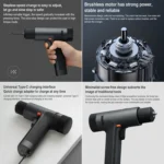 Original Xiaomi Mijia Household Brushless Smart Screen Display Electric Drill, US Plug - Image 7