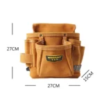 WINHUNT Multi-function Thicken Cowhide Electrical Hardware Tool Bag Repair Pocket - Image 2