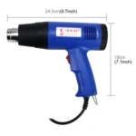 DINGGUAGUA 1800W Industrial Heavy Duty Professional Adjustable Temperature Heat Air Gun Tool - Image 3
