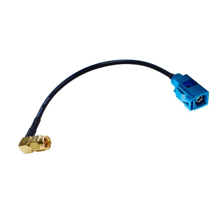 TGPS0024_1.webp 20cm SMA Female Elbow to Fakra Z Female Connector Adapter RG174 Cable - Image 2