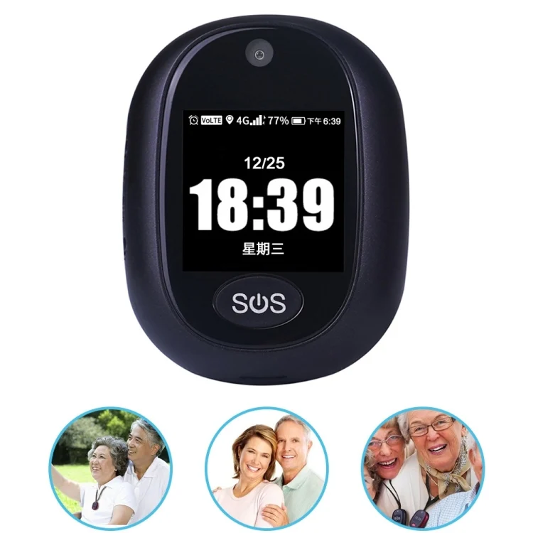 TGPS0033B.webp REACHFAR RF-V45-A Mini Touch Screen GPS Smart Tracker Pendant, Support SOS / Camera / Health Management / 4G LTE, For Asia/Europe/Africa - Image 1