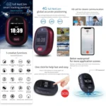 REACHFAR RF-V45-A Mini Touch Screen GPS Smart Tracker Pendant, Support SOS / Camera / Health Management / 4G LTE, For Asia/Europe/Africa - Image 2
