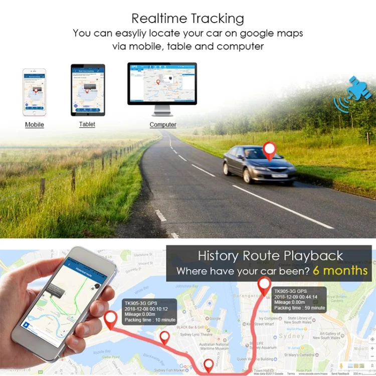 TGPS0282_8.webp K8 Car Truck Vehicle Tracking 3G GSM GPS Tracker - Image 9