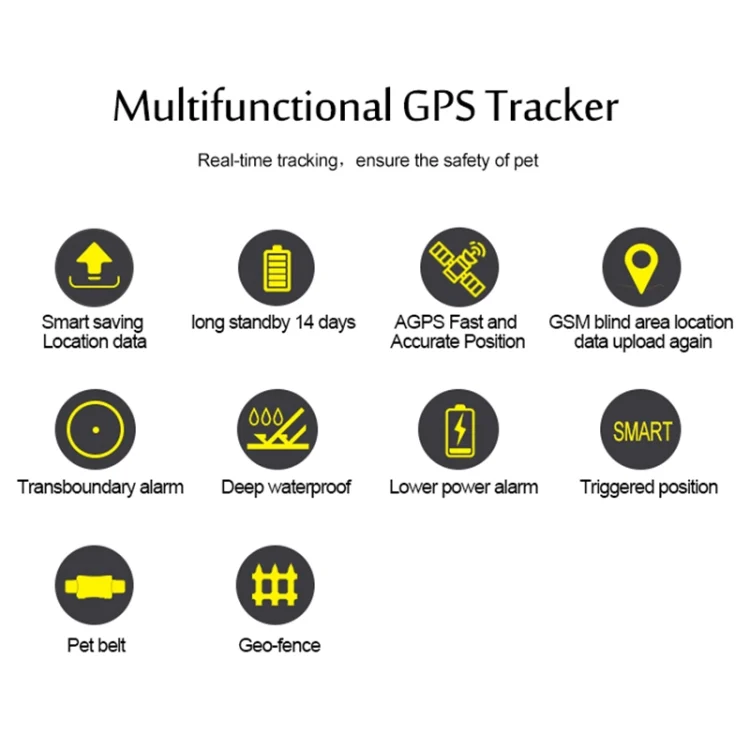 TGPS0503_6.webp TK200 2G IP67 Waterproof GPS / GPRS / GSM Personal / Goods /  Pet / Bag Locator Pet Collar Real-time Tracking Device - Image 7