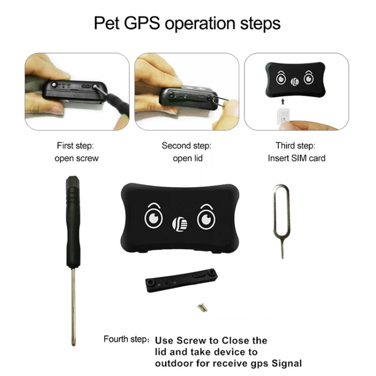 TGPS0503_7.webp TK200 2G IP67 Waterproof GPS / GPRS / GSM Personal / Goods /  Pet / Bag Locator Pet Collar Real-time Tracking Device - Image 8