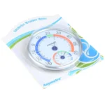 TH101E Mini Round Clock-shaped Indoor Outdoor Hygrometer Humidity Thermometer Temperature Meter - Image 5