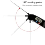 TS-BY52-B Kitchen Food Cooking BBQ Foldable Waterproof Probe Thermometer(Black) - Image 4