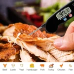 TS-BY52-B Kitchen Food Cooking BBQ Foldable Waterproof Probe Thermometer(Black) - Image 5