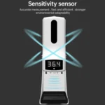 K9 Pro Handsfree Non-contact Body Light-sensitive Distance Sensor Thermometer + 1000ml Automatic Non-contact Liquid Soap Dispenser with Base Mount - Image 12
