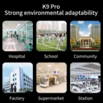 K9 Pro Handsfree Non-contact Body Light-sensitive Distance Sensor Thermometer + 1000ml Automatic Non-contact Liquid Soap Dispenser with Base Mount - Image 17