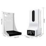 K9 Pro Handsfree Non-contact Body Light-sensitive Distance Sensor Thermometer + 1000ml Automatic Non-contact Liquid Soap Dispenser with Base Mount - Image 3