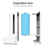 K9 Pro Handsfree Non-contact Body Light-sensitive Distance Sensor Thermometer + 1000ml Automatic Non-contact Liquid Soap Dispenser with Base Mount - Image 5