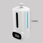 K9 Pro Plus Handsfree Non-contact Body Thermometer + 1000ml Automatic Non-contact Liquid Soap Dispenser with Base Mount, 15 Languages Voice Broadcast - Image 6