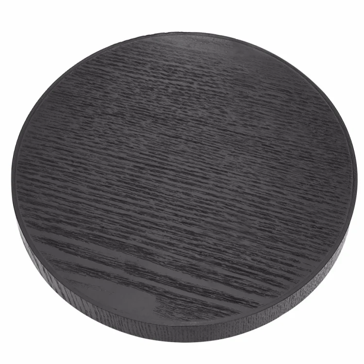 TST10375_2.webp Creative Round Solid Wood Tea Tray Hotel Wooden Tay Storage Tray, Diameter: 37.5cm - Image 3