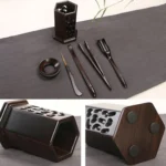 Home Decoration Ebony Wood Tea Set tea Tray Accessories Tea Clip (34-1) - Image 3