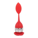 Stainless Steel Leaf Shape Silicone Tea Bag Tea Strainers - Image 2