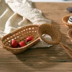 GP36 Rattan Braided Tea Drain Tool - Image 4