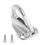 316 Stainless Steel Yacht Fender Hook Spring Coat Hook with 2 x 3.9x13 Screws - Image 2