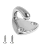 316 Stainless Steel Yacht Fender Hook Coat Hook with 2 x 2.9x13 Screws - Image 2