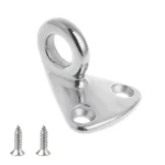 316 Stainless Steel Yacht Fender Hook Ring Coat Hook with 2 x 3.9x13 Screws - Image 2