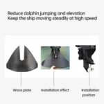Outboard Motor Wave Pressure Board Sliding Wing Tail for 15 to 300HP Outdrive Stabilizer - Image 6