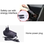 CZ-208 50-60W 2A 12V ABS Home Car Dual Purpose Small-scale Inflatable Pump, US Plug, Line Length: 1.8m - Image 4