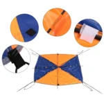 68347 Folding Awning Canoe Rubber Inflatable Boat Parasol Tent for 2 Person,Boat is not Included - Image 4