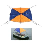 68347 Folding Awning Canoe Rubber Inflatable Boat Parasol Tent for 2 Person,Boat is not Included - Image 5