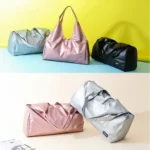 Soft Nylon Cloth Shoulder Sports Gym Yoga Handbag - Image 8