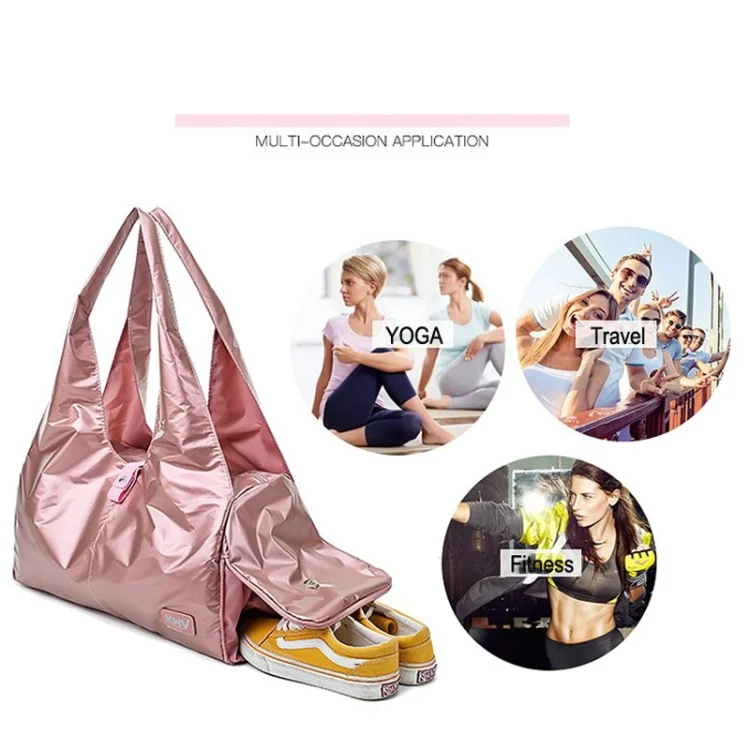 ZY11857529B_8.webp Soft Nylon Cloth Shoulder Sports Gym Yoga Handbag - Image 9