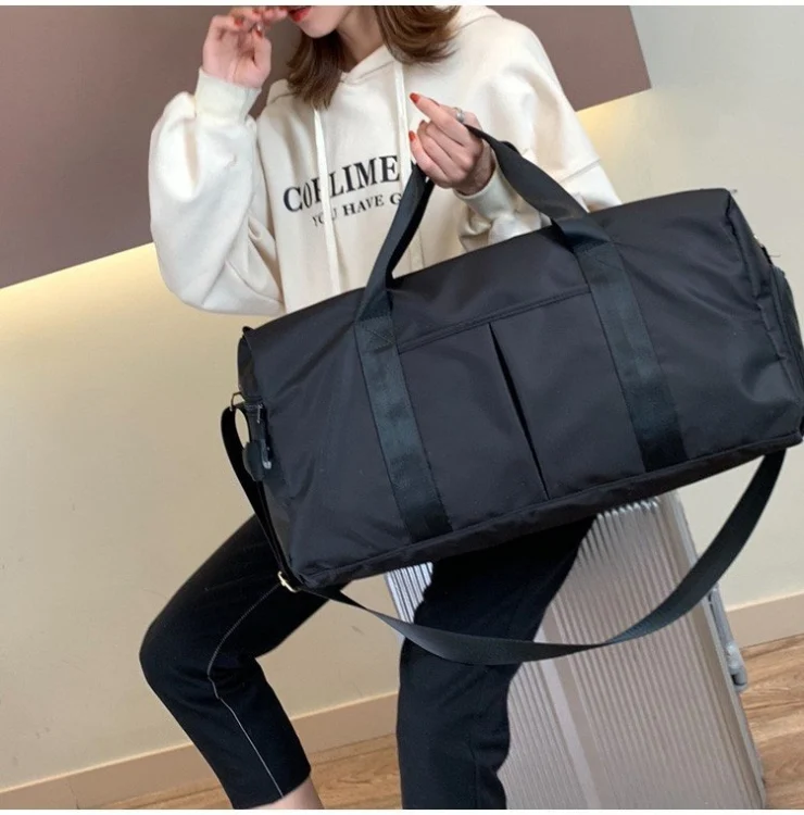 ZY12173225B_5.webp Soft Nylon Cloth Shoulder Sports Gym Yoga Handbag - Image 6