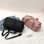 Soft Nylon Cloth Shoulder Sports Gym Yoga Handbag - Image 10