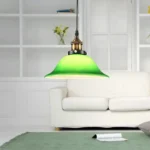 LED Industrial Edison Vintage Style Hanging lamp Green Emerald Glass Pendant Light with E27 Bulb