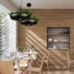 Home Decoration LED Hanging Garden Plant Lamp Potted DIY Chandelier Lighting(Warm White) - Image 5