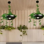 Home Decoration LED Hanging Garden Plant Lamp Potted DIY Chandelier Lighting(Warm White) - Image 6