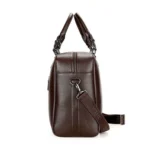 Large Capacity PU Leather Business Travel Bag Sports Gym Travel Handbag - Image 6
