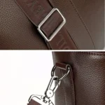Large Capacity PU Leather Business Travel Bag Sports Gym Travel Handbag - Image 7